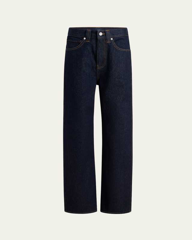 Bonnie Straight-Leg Cotton Denim Jeans
